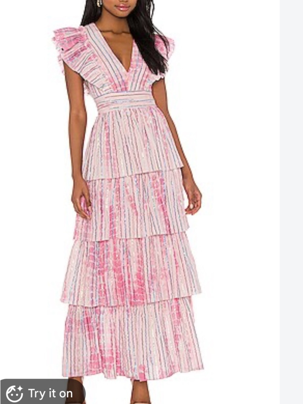 Saylor Stephania Pink maxi dress